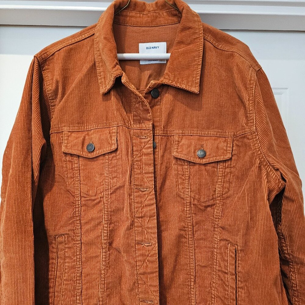 Old Navy Orange Corduroy Jacket